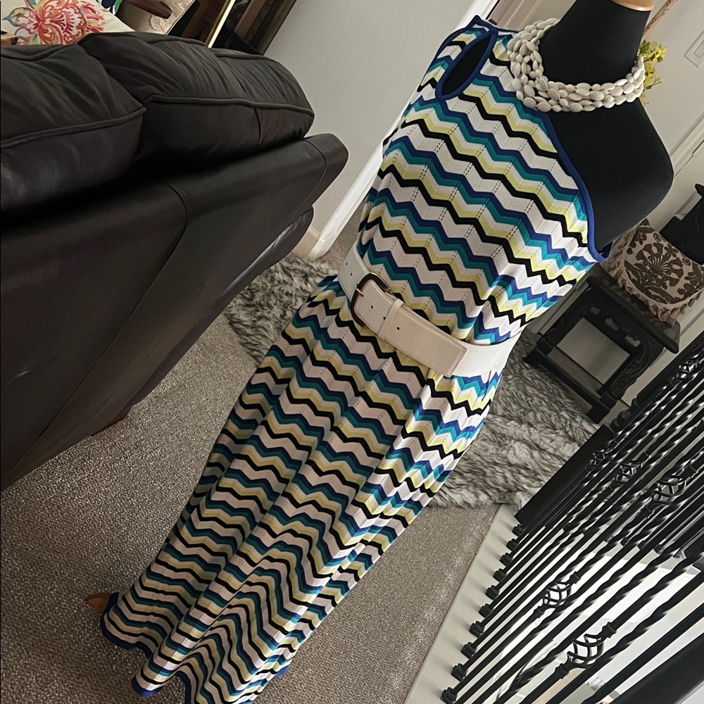 Chevron Maxi Dress by Ming Wang
